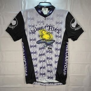Short Sleeve Cycling Jersey - Gray/Black with Purple Accent